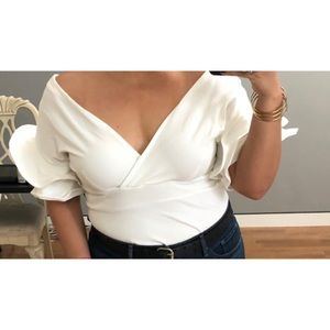 Classy Ruffles sleeve dressy top